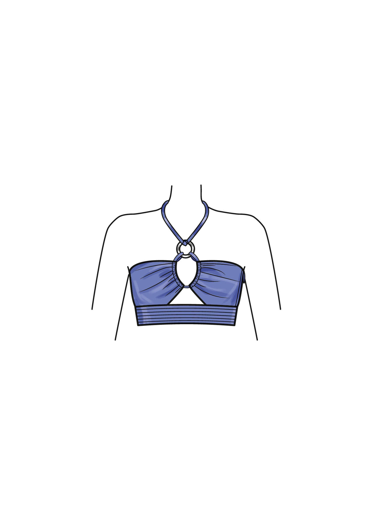 Simplicity Misses and Womens Shirt, Pants and Halter Top for American Sewing Guild Sewing Pattern S9756