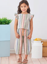 Simplicity Childrens and Girls Dress, Top and Pants Sewing Pattern S9761