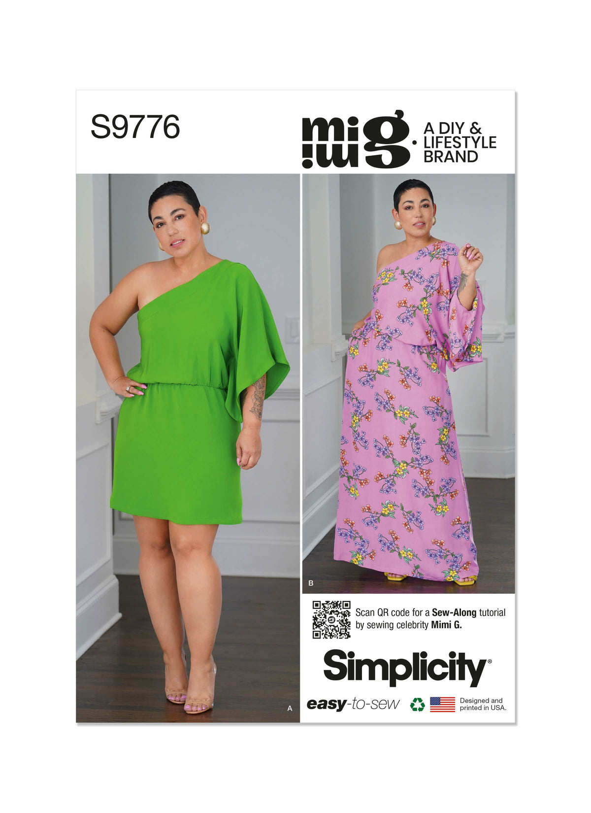 Simplicity Misses Caftan In Two Lengths by Mimi G Style Sewing Pattern S9776