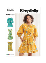 Simplicity Misses Dresses Sewing Pattern S9780