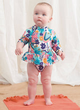 Simplicity Babies Swimsuits with Rash Guard Sewing Pattern S9796A (XS-S-M-L)