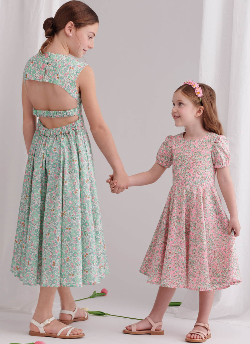 Simplicity Childrens and Girls Dresses Sewing Pattern S9799