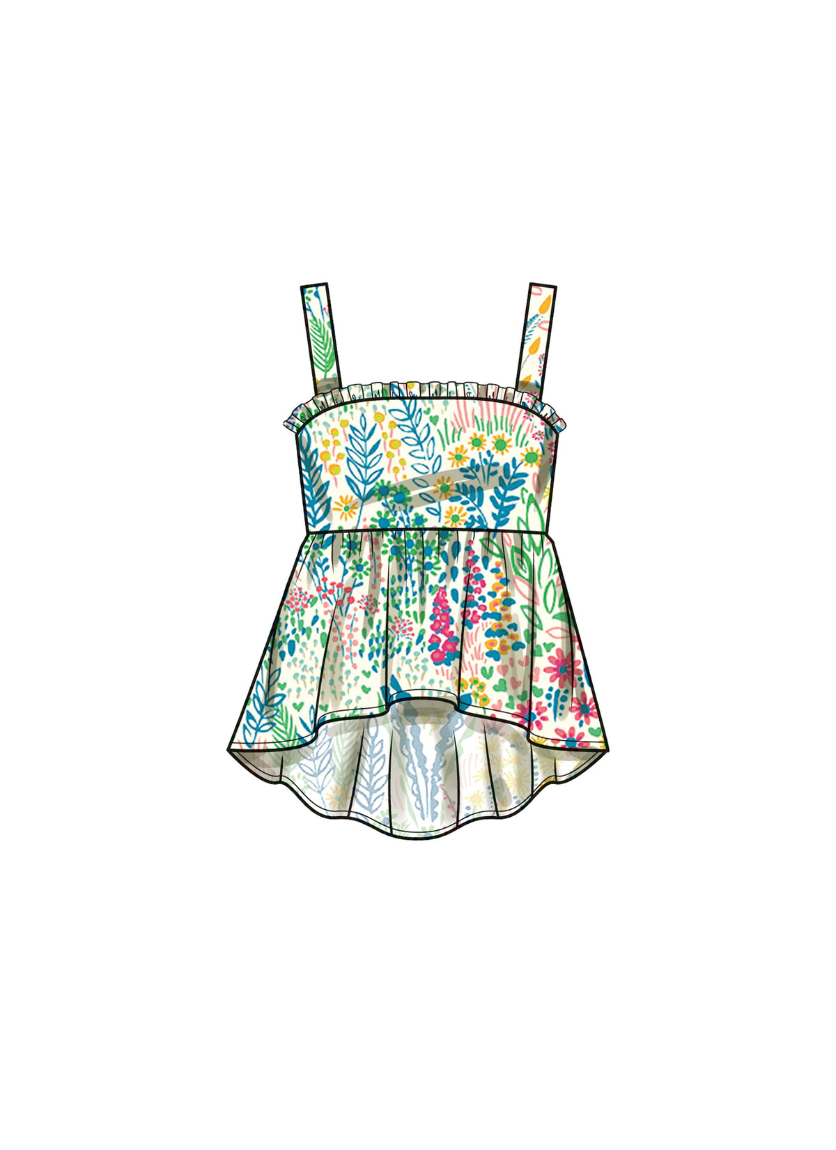 Simplicity Childrens Top, Pants and Shorts Sewing Pattern S9800 A (3-4-5-6-7-8)