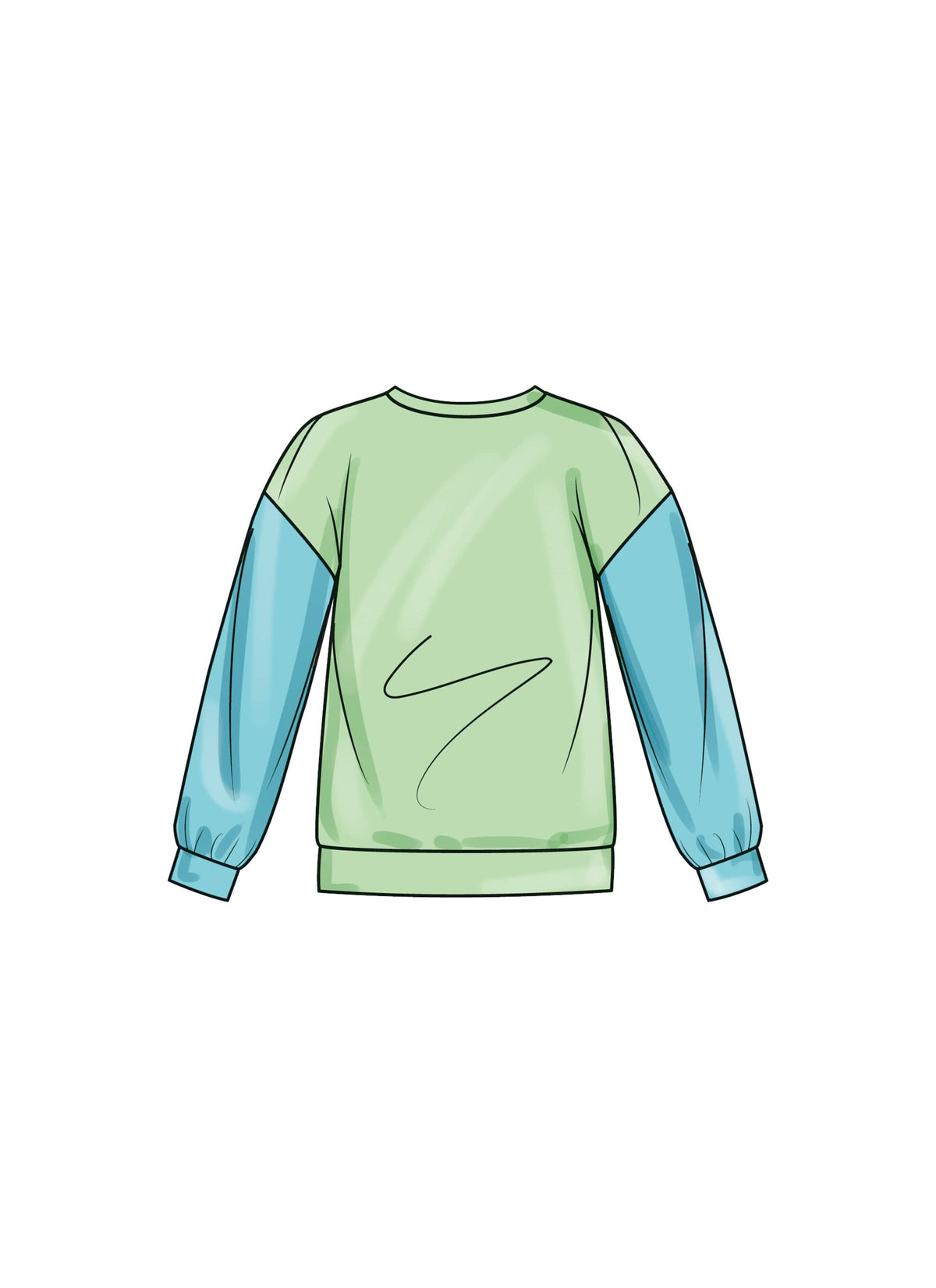 Simplicity Girls and Boys Sweatshirts and Shorts Sewing Pattern S9801 A (7-8-10-12-14)