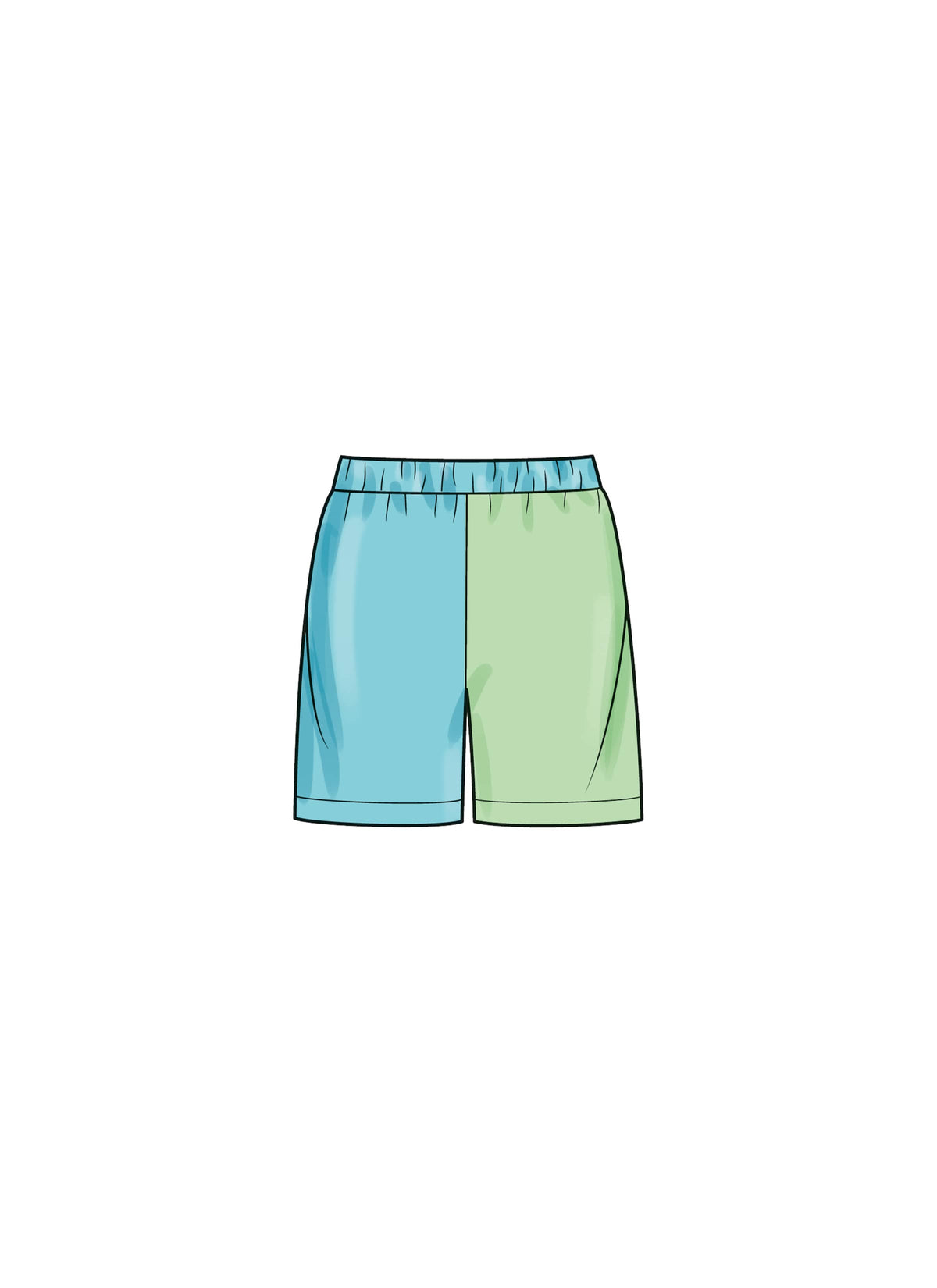 Simplicity Girls and Boys Sweatshirts and Shorts Sewing Pattern S9801 A (7-8-10-12-14)