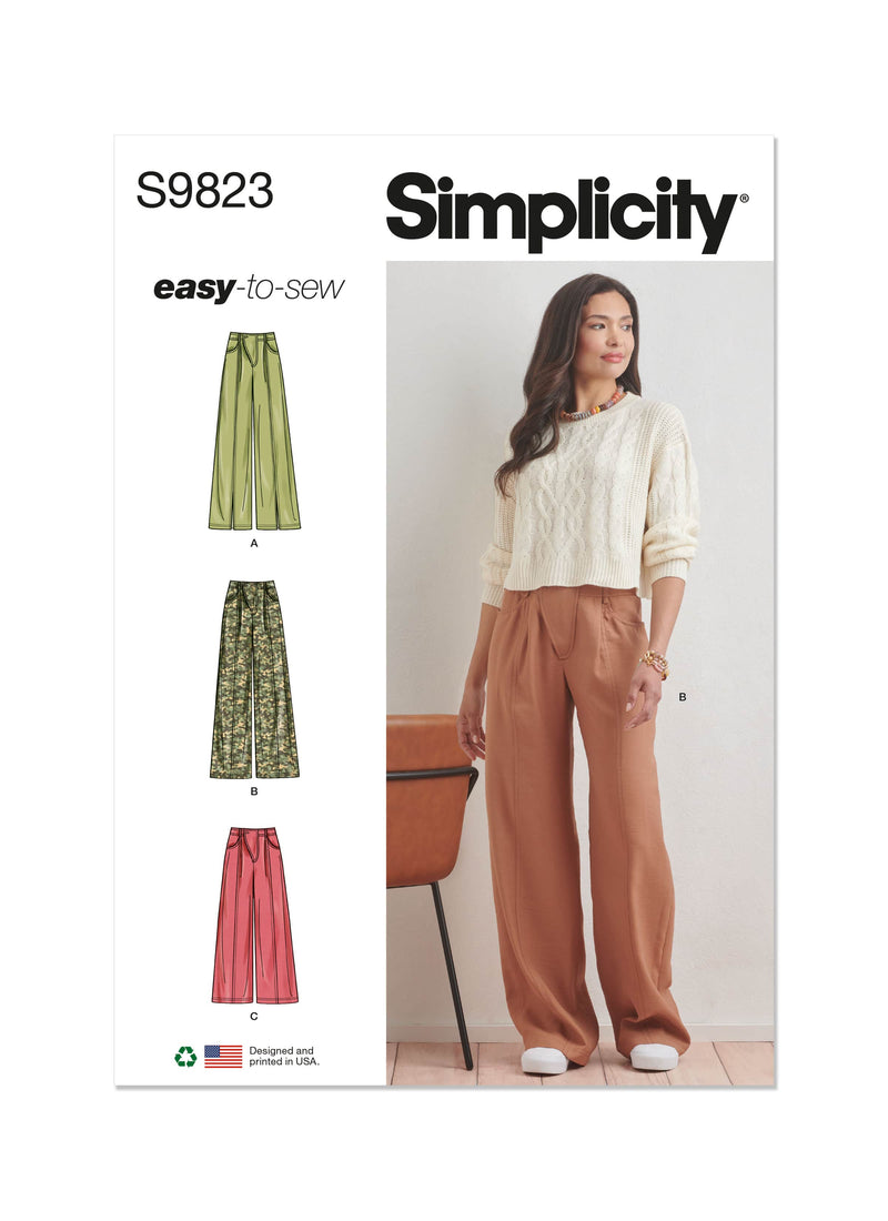 Simplicity Misses Pants Sewing Pattern S9823