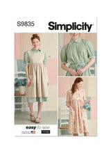 Simplicity Misses Dress and Pinafore Apron In Two Lengths by Elaine Heigl Designs Sewing Pattern S9835 A (XS-S-M-L-XL)
