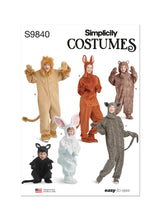 Simplicity Childrens and Adults Animal Costumes Sewing Pattern S9840