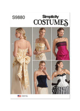 Simplicity Misses Corsets and Sash Sewing Pattern S9880 A (6-8-10-12-14-16)
