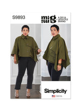 Simplicity Misses Cape By Mimi G Style Sewing Pattern S9893A (XS-S-M-L-XL-XXL)