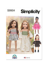 Simplicity 18" Doll Clothes By Carla Reiss Sewing Pattern S9904 OS