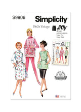 Simplicity Misses Apron in Two Lengths Sewing Pattern S9906A (XS-S-M-L-XL)