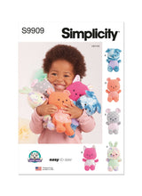 Simplicity PlushAnimals By Carla Reiss Sewing Pattern S9909 OS