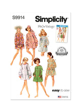 Simplicity Misses Beach Cover-Up and Robe Sewing Pattern S9914 A (S-M-L)