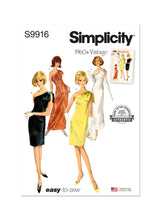 Simplicity Vintage Misses Dress in Two Lengths Sewing Pattern S9916