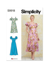 Simplicity Cup Size Misses Dress with Sleeve and Length Variations Sewing Pattern S9918