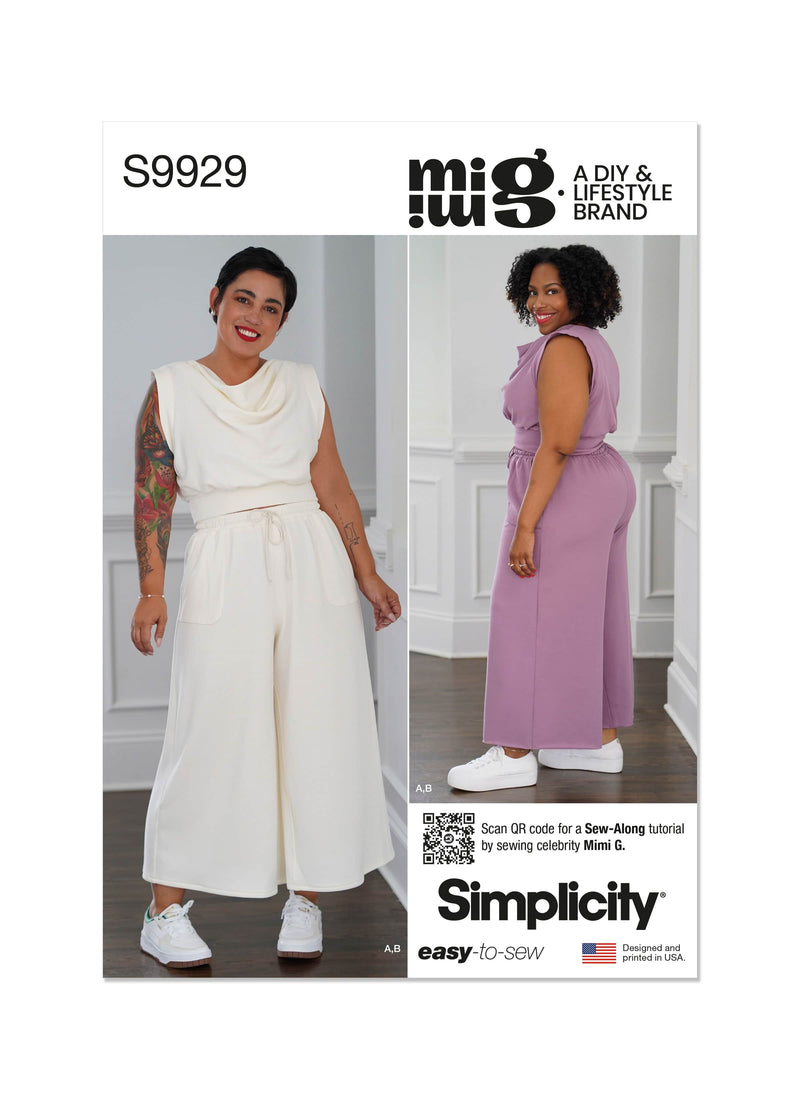 Simplicity Easy To Sew Misses and Womens Lounge Set by Mimi G Style Sewing Pattern S9929