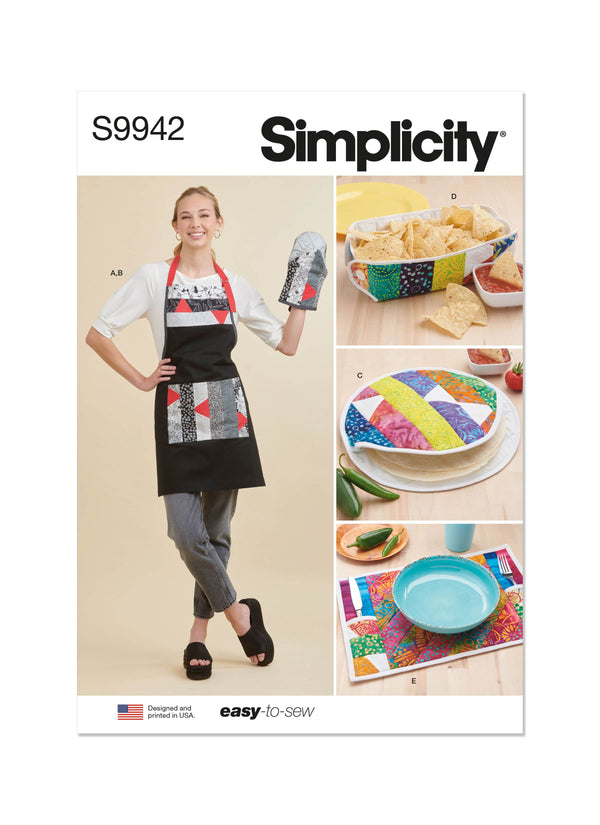 Simplicity Kitchen Accessories by Carla Reiss Design Sewing Pattern S9942 OS 