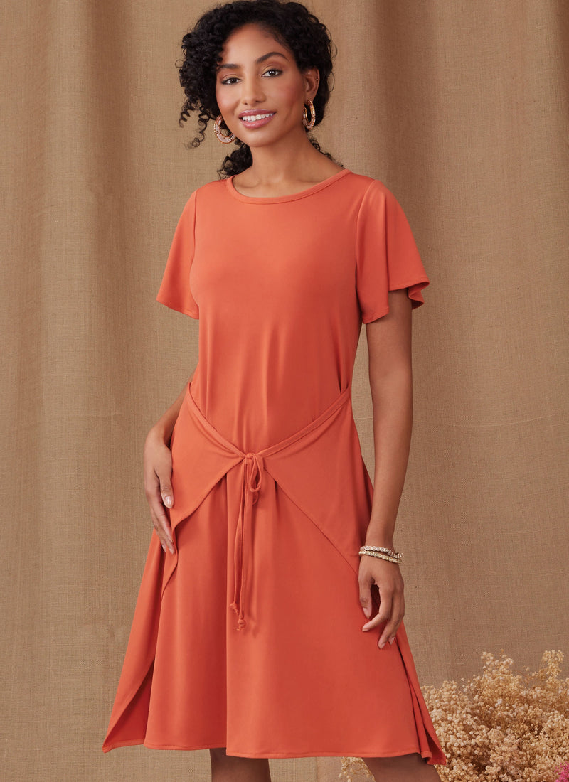 Simplicity Misses Knit Dress with Sleeve & Length Patterns S9947