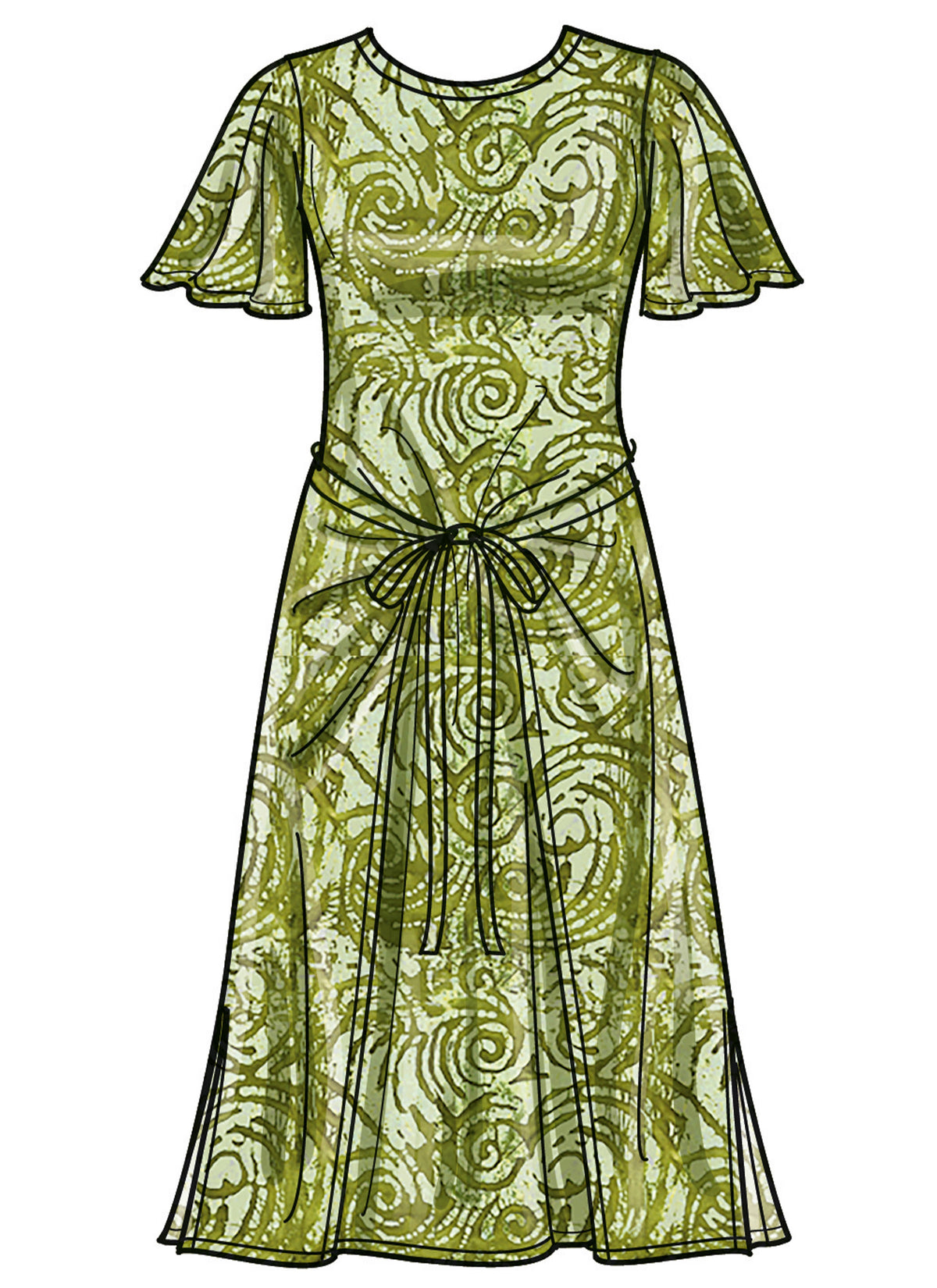 Simplicity Misses Knit Dress with Sleeve & Length Patterns S9947