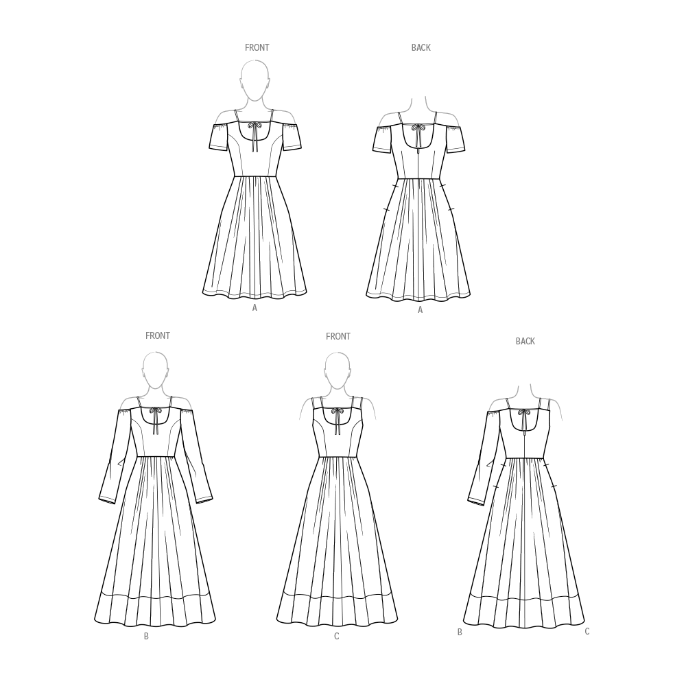 Simplicity Misses Dress with Sleeve and Length Variations Pattern S9950
