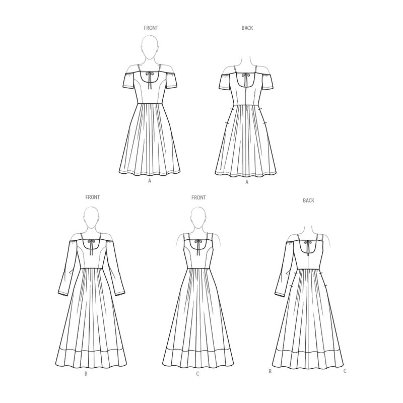 Simplicity Misses Dress with Sleeve and Length Variations Pattern S9950