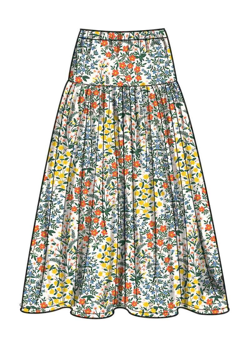 Simplicity Misses Top and Skirt Sewing Pattern Guide S9958