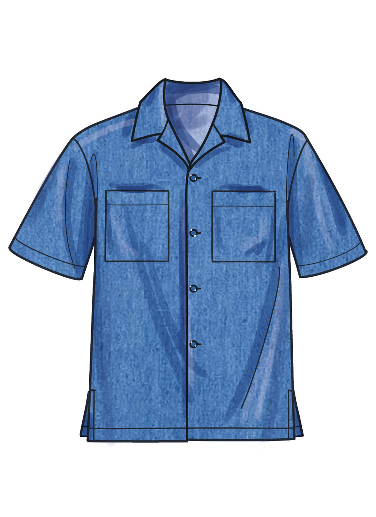 Simplicity Men's Knit T-Shirt, Shirt and Shorts Sewing Pattern S9960