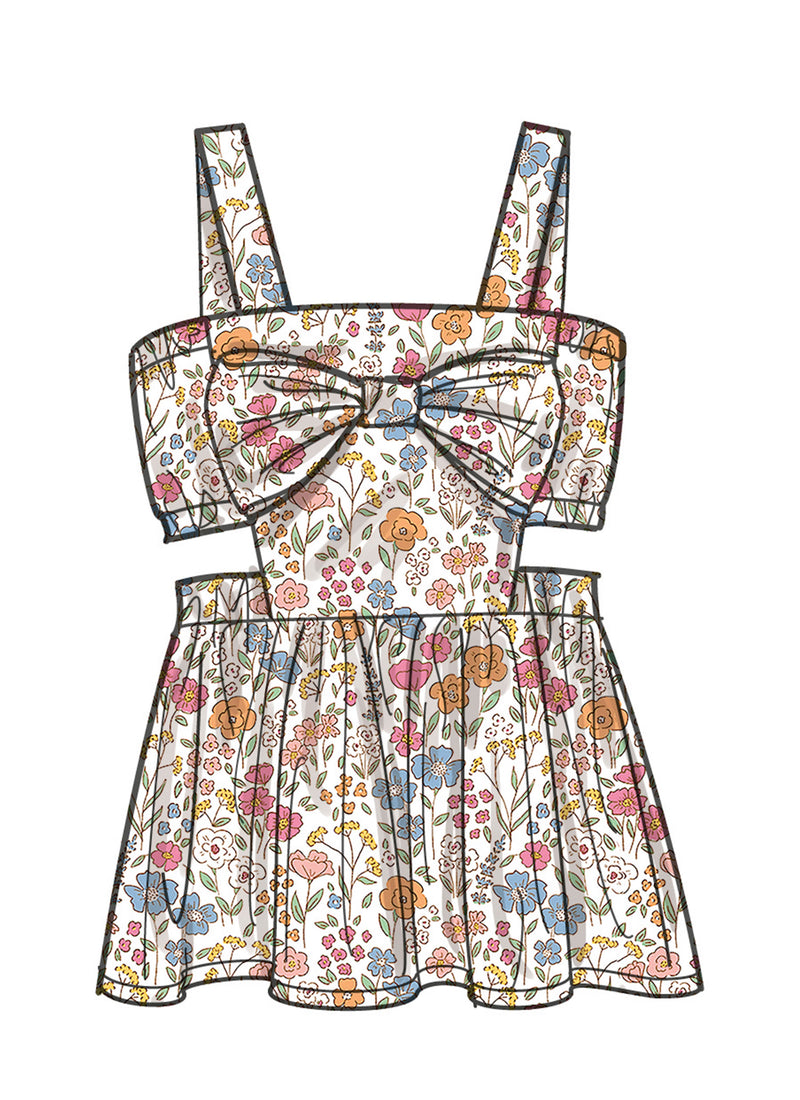 Simplicity: Children's Dress, Top and Shorts Sewing Pattern S9962A