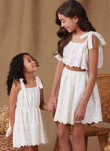 Simplicity: Children's & Girls Tops, Skirts, and Dresses Patterns S9963