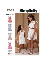 Simplicity: Children's & Girls Tops, Skirts, and Dresses Patterns S9963
