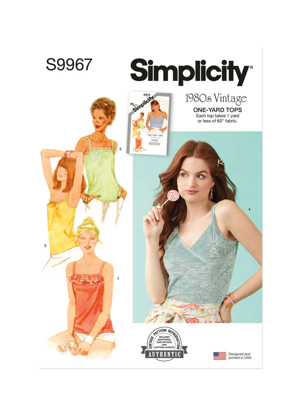 Simplicity Misses Pullover Knit Tops Sewing Pattern S9967A