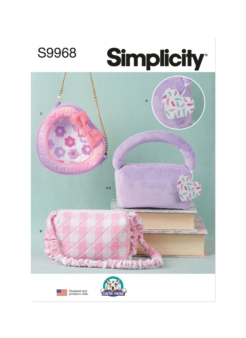 Simplicity Bags and Charm Sewing Pattern by Carla Reiss Design S9968OS
