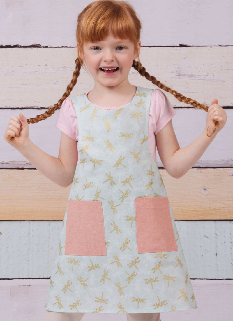 Simplicity Children's & Misses Reversible Aprons Sewing Pattern S9969A