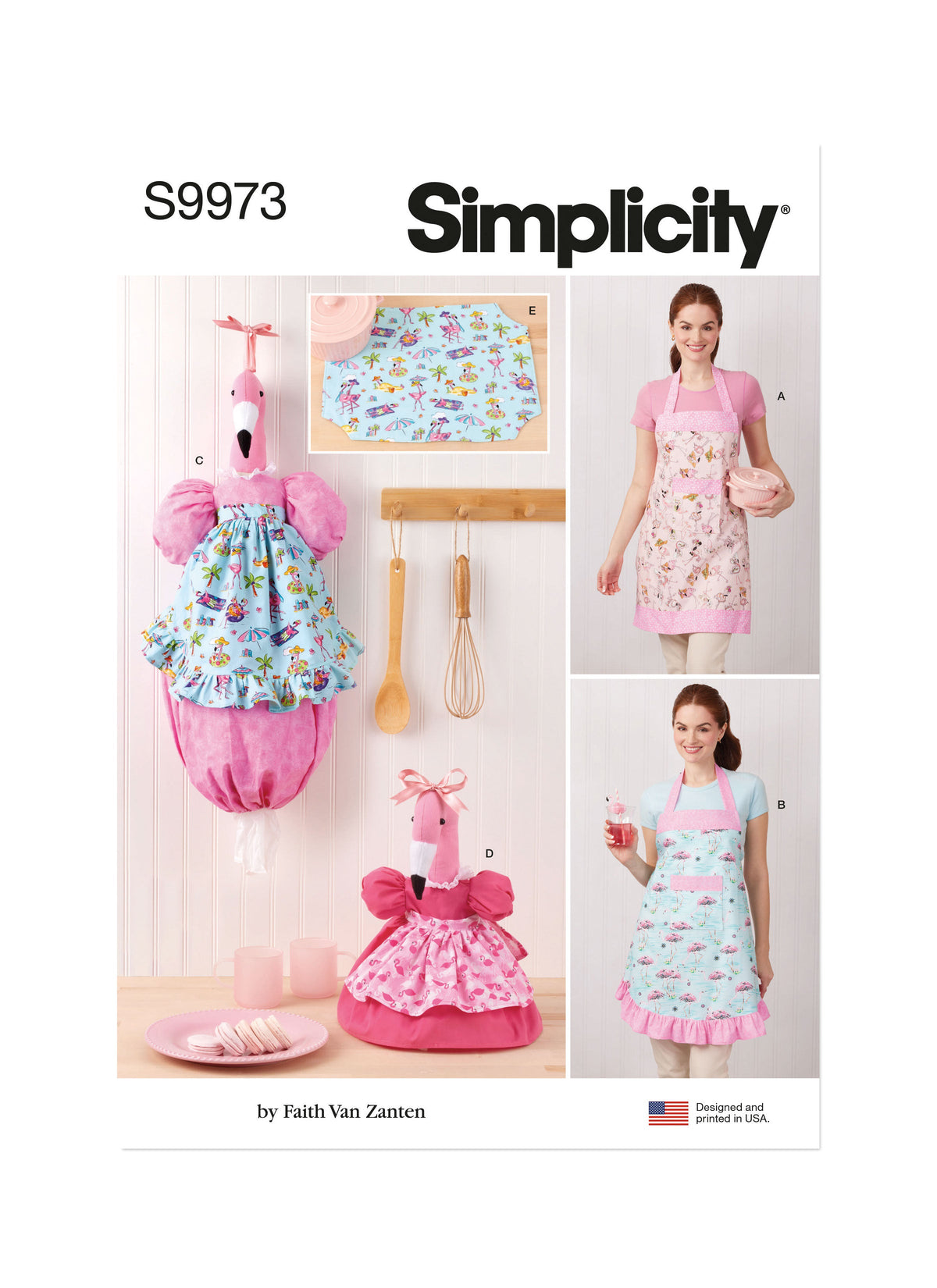 Simplicity Aprons and Kitchen Décor Sewing Pattern Guide S9973OS