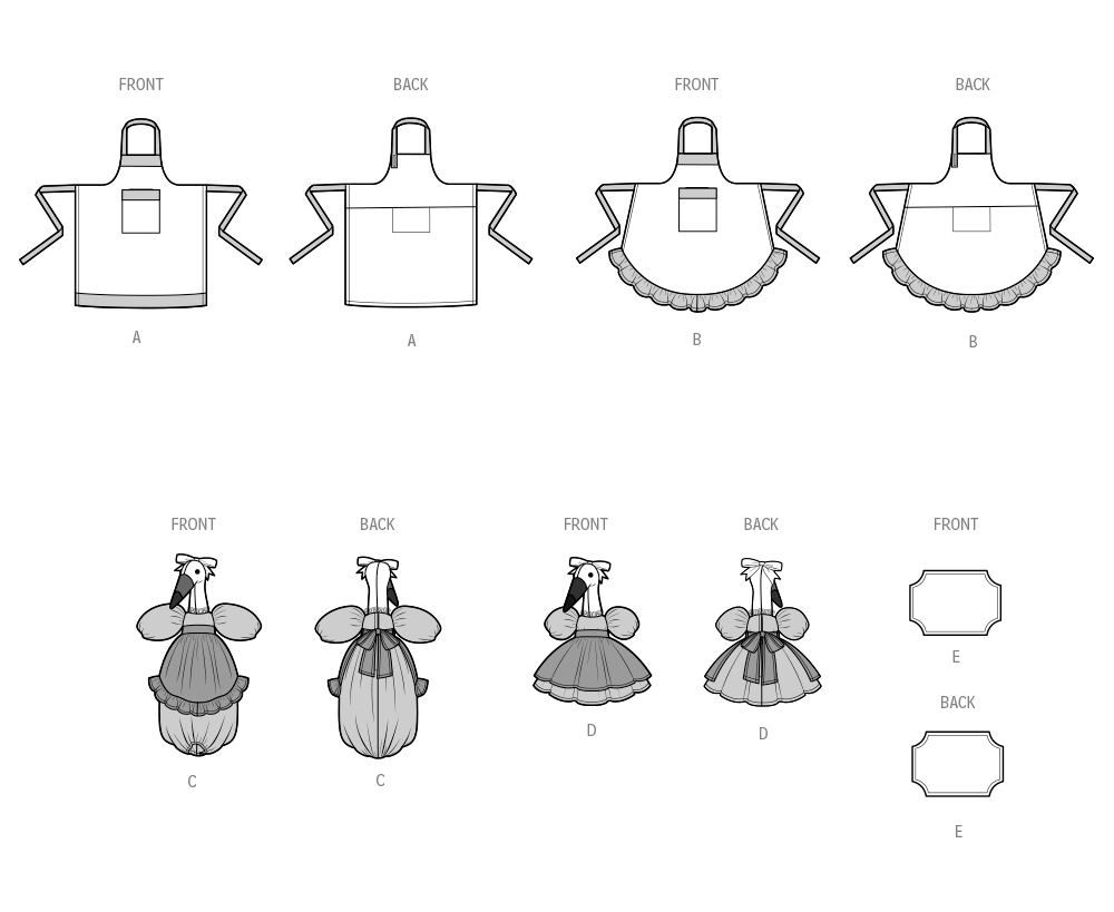 Simplicity Aprons and Kitchen Décor Sewing Pattern Guide S9973OS