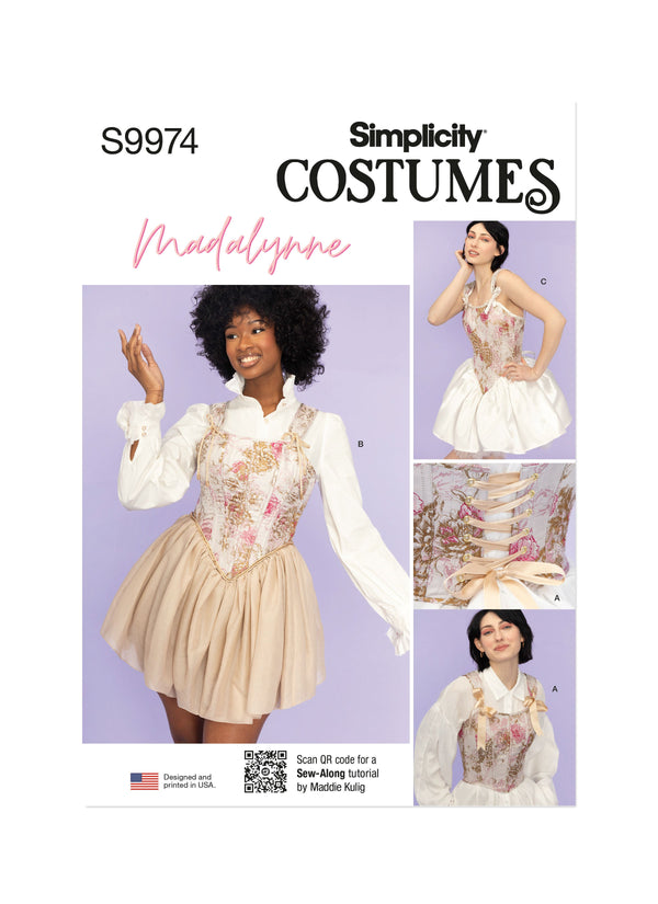 Simplicity Misses Corsets by Madalynne Intimates Sewing Pattern S9974