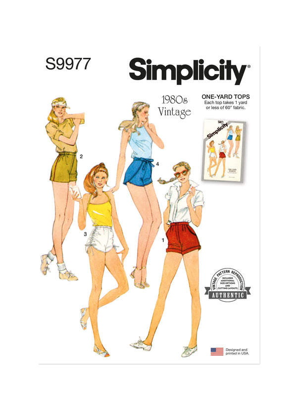 Simplicity Misses Shorts Sewing Pattern for Stylish Creations S9977A