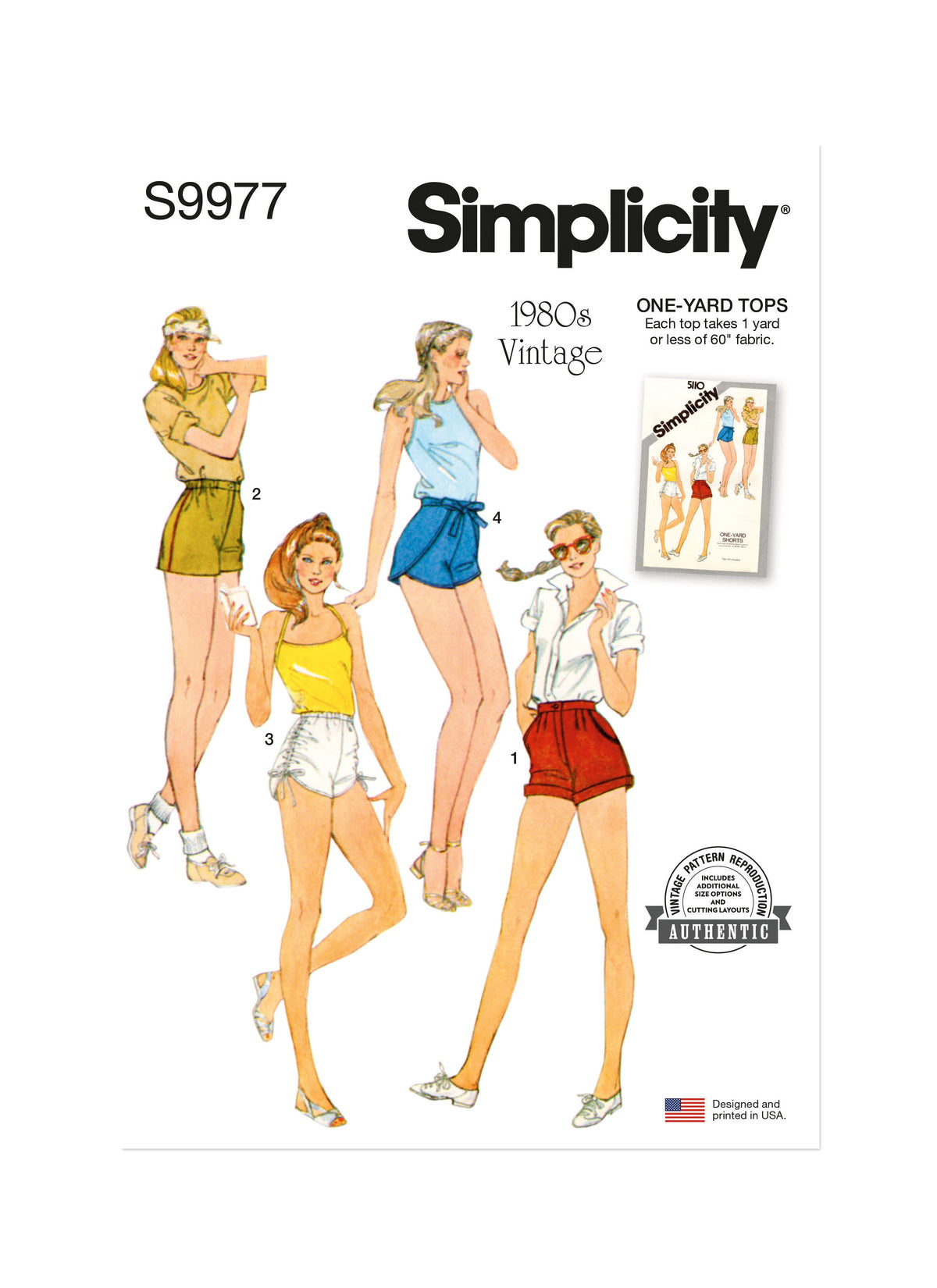 Simplicity Misses Shorts Sewing Pattern for Stylish Creations S9977A