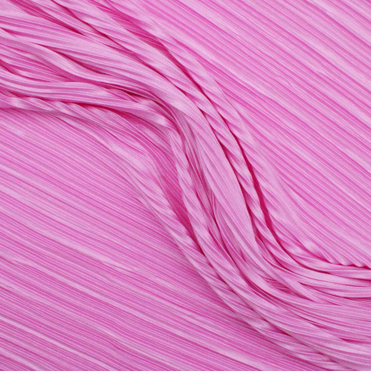 Satin Feel Cloque Crinkled Pleats Plisse Fabric - Orchid