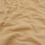 Slubbed Cotton Textured Double Gauze Dressmaking Fabric - Corn Yellow