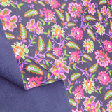 Softshell Fleece Outdoor Coating Jacketing Fabric - Asian Flowers