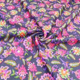 Softshell Fleece Outdoor Coating Jacketing Fabric - Asian Flowers