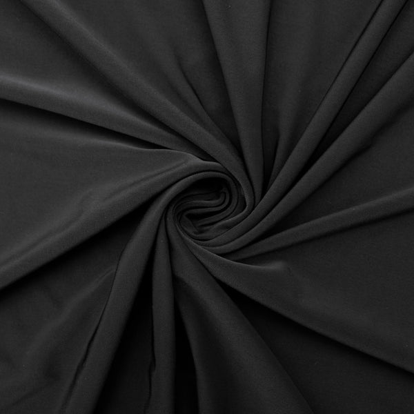 Soft Touch Elastane Dressmaking Fabric- Black Wash