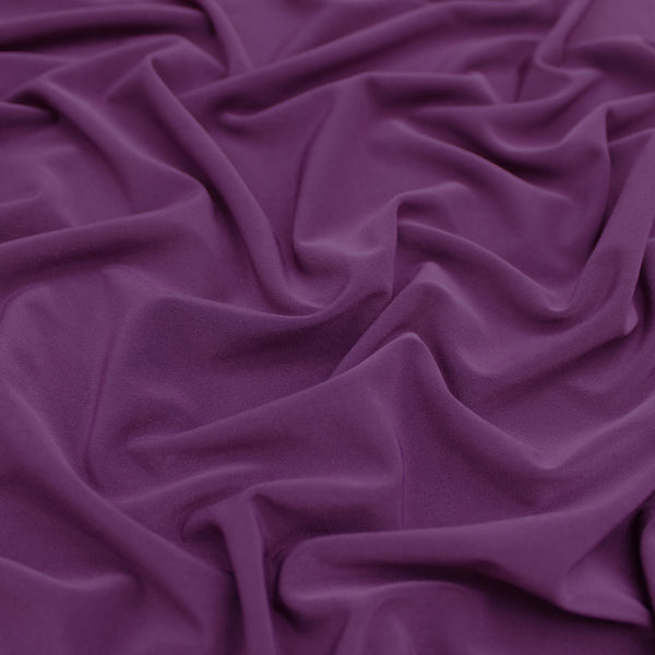 Soft Touch Elastane Dressmaking Fabric- Dark Berry