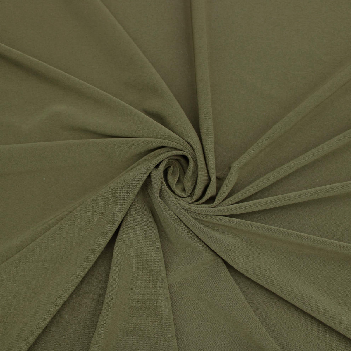 Soft Touch Elastane Dressmaking Fabric- Deep Olive