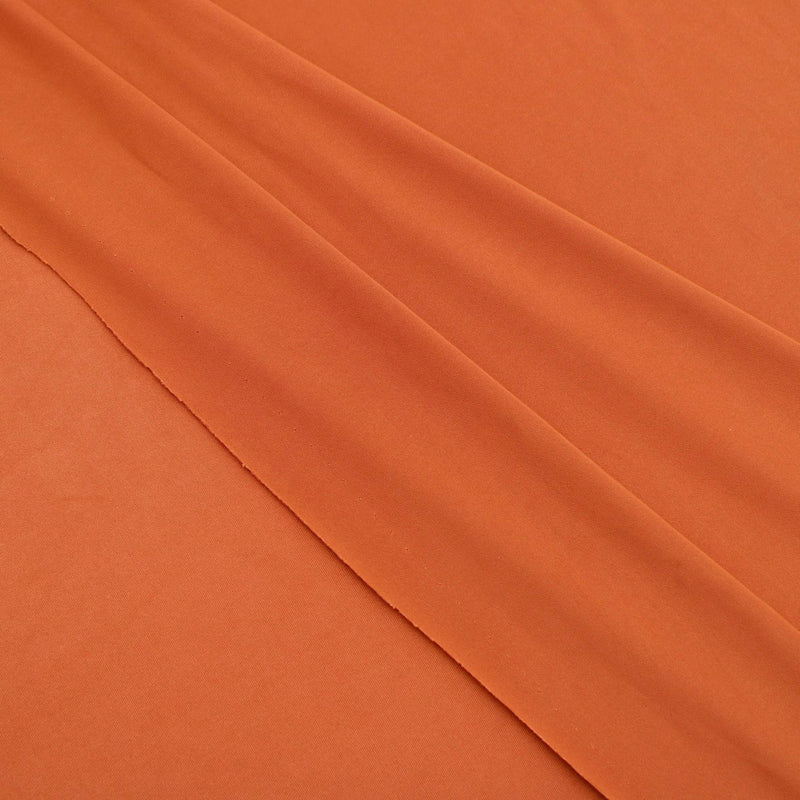 Soft Touch Elastane Dressmaking Fabric- Fiery Orange