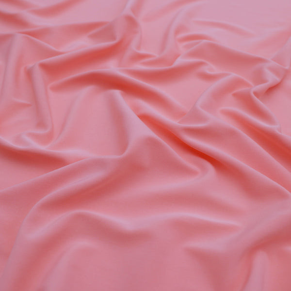 Soft Touch Elastane Dressmaking Fabric- Flamingo Pink