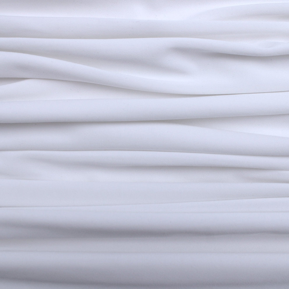 Soft Touch Elastane Dressmaking Fabric- Lynx White