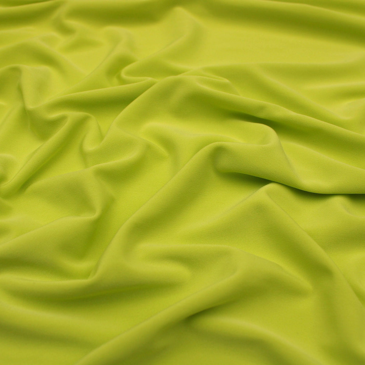 Soft Touch Elastane Dressmaking Fabric- Old Lime